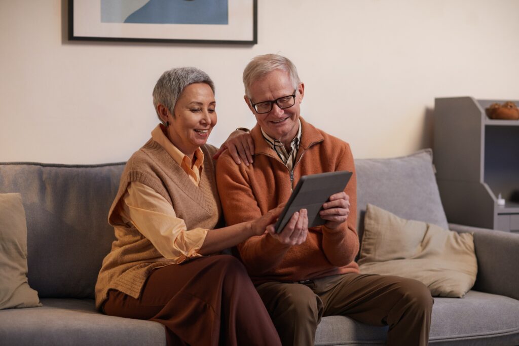 older couple spending time together